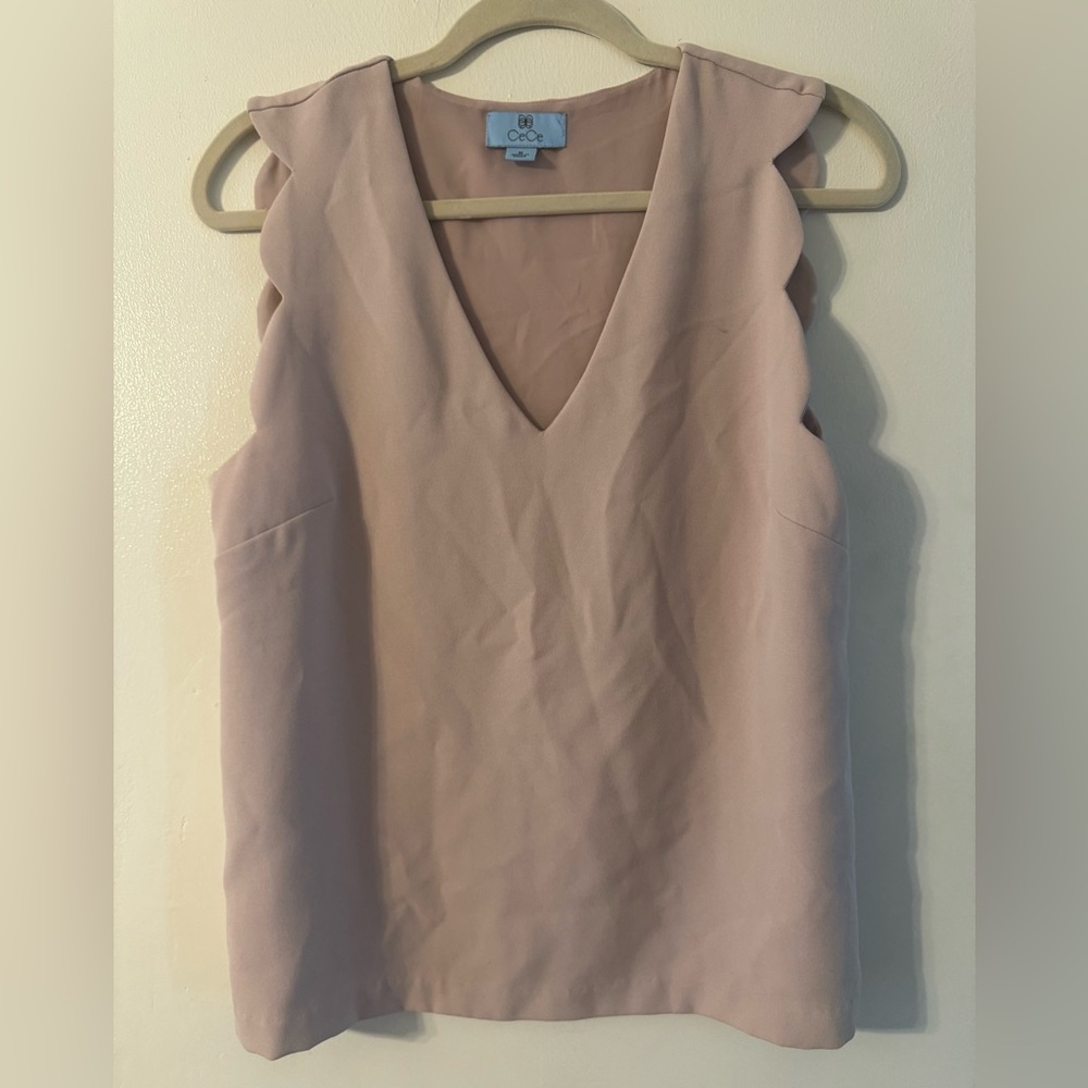 CeCe Blush Sleeveless Blouse